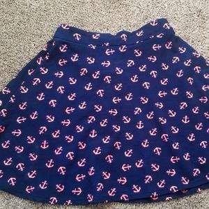 3/$15! Navy Blue A-Line Skirt with Zipper
